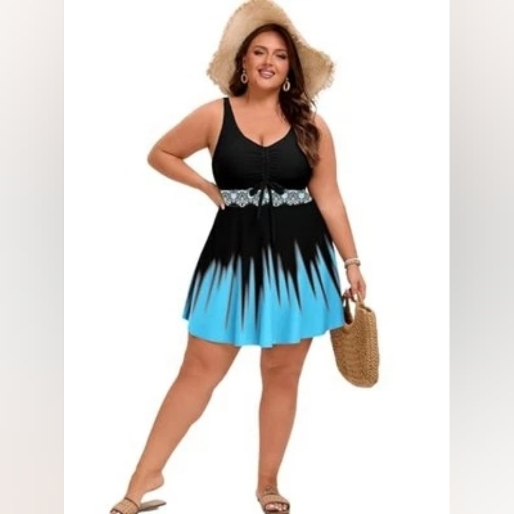 Hanna Nikole Swimdress for Women High Waisted Tummy Control, 22W